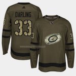 Maglia Hockey Carolina Hurricanes Scott Darling 2018 Salute To Service Verde Militare