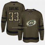 Maglia Hockey Carolina Hurricanes Scott Darling 2018 Salute To Service Verde Militare