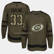 Maglia Hockey Carolina Hurricanes Scott Darling 2018 Salute To Service Verde Militare