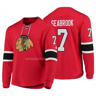 Maglia Hockey Chicago Blackhawks Brent Seabrook Platinum Rosso