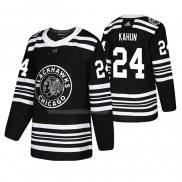 Maglia Hockey Chicago Blackhawks Dominik Kahun 2019 Winter Classic Nero