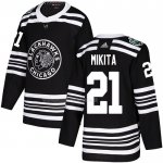 Maglia Hockey Chicago Blackhawks Stan Mikita Autentico 2019 Winter Classic Nero