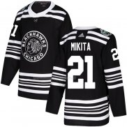 Maglia Hockey Chicago Blackhawks Stan Mikita Autentico 2019 Winter Classic Nero