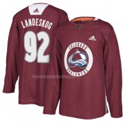 Maglia Hockey Colorado Avalanche Gabriel Landeskog New Season Practice Maroon