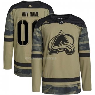 Maglia Hockey Colorado Avalanche Personalizzate Military Appreciation Team Autentico Practice Camuffamento