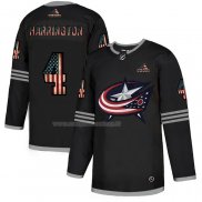 Maglia Hockey Columbus Blue Jackets Harrington 2020 USA Flag Nero