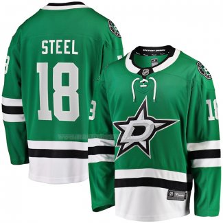 Maglia Hockey Dallas Stars Sam Steel Home Breakaway Verde