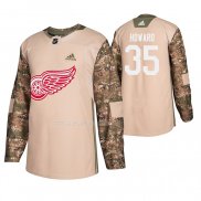 Maglia Hockey Detroit Red Wings Jimmy Howard Veterans Day Camuffamento