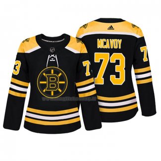 Maglia Hockey Donna Boston Bruins Charlie Mcavoy Autentico Giocatore Nero