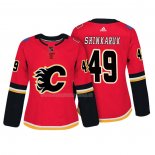 Maglia Hockey Donna Calgary Flames Hunter Shinkaruk Autentico Giocatore Rosso