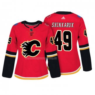 Maglia Hockey Donna Calgary Flames Hunter Shinkaruk Autentico Giocatore Rosso