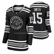 Maglia Hockey Donna Chicago Blackhawks Zack Smith Premier Alternato Nero