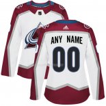 Maglia Hockey Donna Colorado Avalanche Personalizzate Bianco