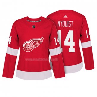 Maglia Hockey Donna Detroit Red Wings Gustav Nyquist Autentico Giocatore Rosso