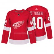 Maglia Hockey Donna Detroit Red Wings Henrik Zetterberg Autentico Giocatore Rosso