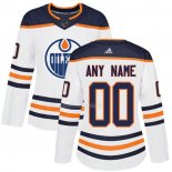 Maglia Hockey Donna Edmonton Oilers Away Personalizzate Bianco