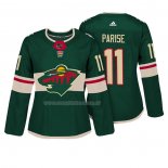 Maglia Hockey Donna Minnesota Wild Zach Parise Autentico Giocatore Verde
