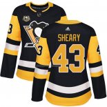 Maglia Hockey Donna Pittsburgh Penguins Conor Sheary 50 Anniversary Home Premier Nero