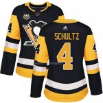 Maglia Hockey Donna Pittsburgh Penguins Justin Schultz 50 Anniversary Home Premier Nero