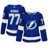 Maglia Hockey Donna Tampa Bay Lightning Victor Hedman Autentico Giocatore Blu