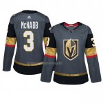 Maglia Hockey Donna Vegas Golden Knights Brayden Mcnabb Home Autentico Giocatore Gris
