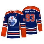 Maglia Hockey Edmonton Oilers Ryan Nugent Hopkins Alternato Autentico Blu