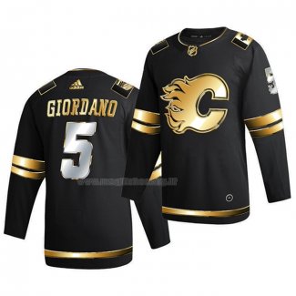 Maglia Hockey Golden Edition Calgary Flames Mark Giordano Limited Autentico 2020-21 Nero