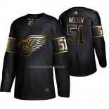 Maglia Hockey Golden Edition Detroit Red Wings Frans Nielsen Autentico Nero