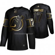 Maglia Hockey Golden Edition New Jersey Devils Wayne Simmonds Autentico Nero