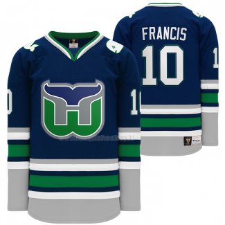 Maglia Hockey Hartford Whalers Ron Francis Heritage Night Throwback Blu