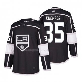 Maglia Hockey Los Angeles Kings Darcy Kuemper Autentico Home 2018 Nero