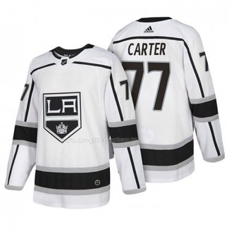 Maglia Hockey Los Angeles Kings Jeff Carter Autentico Away 2018 Bianco