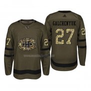 Maglia Hockey Montreal Canadiens Alex Galchenyuk 2018 Salute To Service Verde Militare