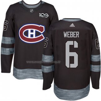 Maglia Hockey Montreal Canadiens Shea Weber 1917-2017 100th Anniversario Nero