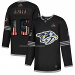 Maglia Hockey Nashville Predators Craig Smith 2020 USA Flag Nero
