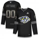 Maglia Hockey Nashville Predators Personalizzate Black Shadow Nero