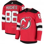 Maglia Hockey New Jersey Devils Jack Hughes Autentico Home Rosso