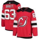 Maglia Hockey New Jersey Devils Jesper Bratt Home Autentico Rosso