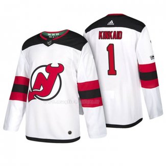 Maglia Hockey New Jersey Devils Keith Kinkaid 2018 Bianco