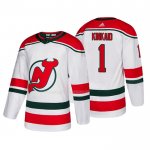 Maglia Hockey New Jersey Devils Keith Kinkaid Alternato Autentico Bianco