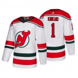 Maglia Hockey New Jersey Devils Keith Kinkaid Alternato Autentico Bianco