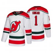 Maglia Hockey New Jersey Devils Keith Kinkaid Alternato Autentico Bianco