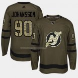 Maglia Hockey New Jersey Devils Marcus Johansson 2018 Salute To Service Verde Militare