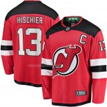 Maglia Hockey New Jersey Devils Nico Hischier Home Breakaway Rosso