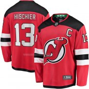 Maglia Hockey New Jersey Devils Nico Hischier Home Breakaway Rosso