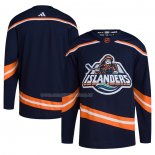 Maglia Hockey New York Islanders Reverse Throwback Autentico Blank Blu