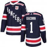 Maglia Hockey New York Rangers Eddie Giacomin 2018 Winter Classic Blu