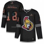 Maglia Hockey Ottawa Senators Ryan Dzingel 2020 USA Flag Nero2