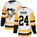 Maglia Hockey Pittsburgh Penguins Dominik Kahun Road Autentico Bianco