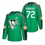 Maglia Hockey Pittsburgh Penguins Patric Hornqvist 2018 Dia de San Patricio Verde